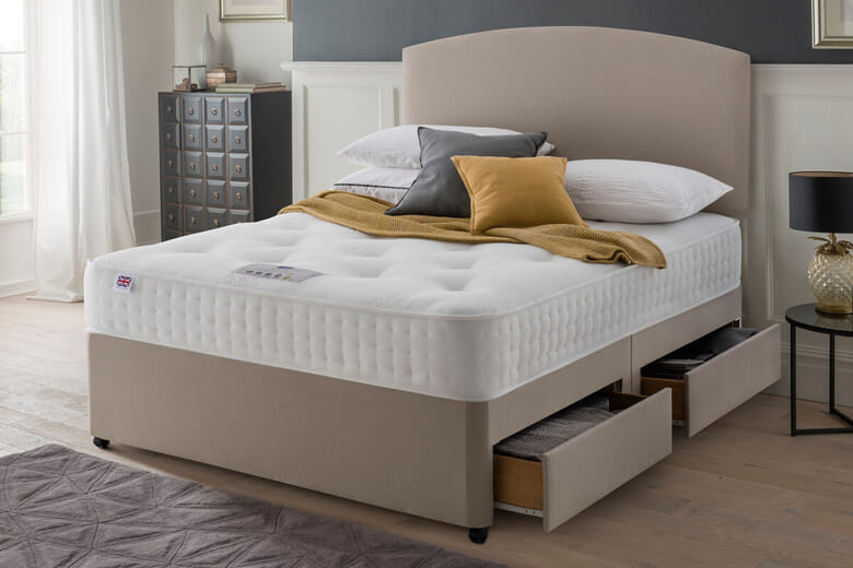 Product photograph of Rest Assured Novaro Ortho 1000 Pocket Mattress Super King from Mattressnextday