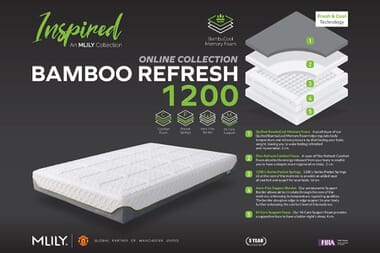 An image for MLILY® Bamboo Refresh 1200 Memory Hybrid Mattress