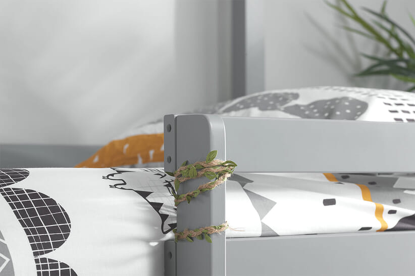 An image for Adventure Grey Kids Bunk Bed