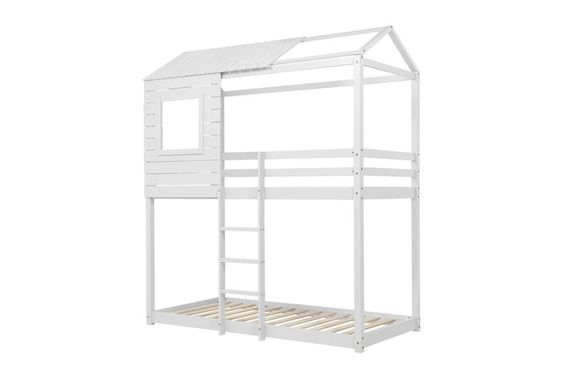 An image for Adventure White Kids Bunk Bed