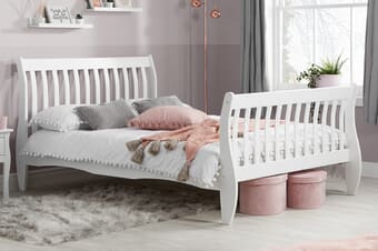 A product image for the Belford White Bed