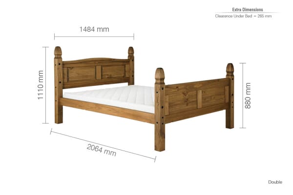 An image for Birlea Corona High End Pine Bed