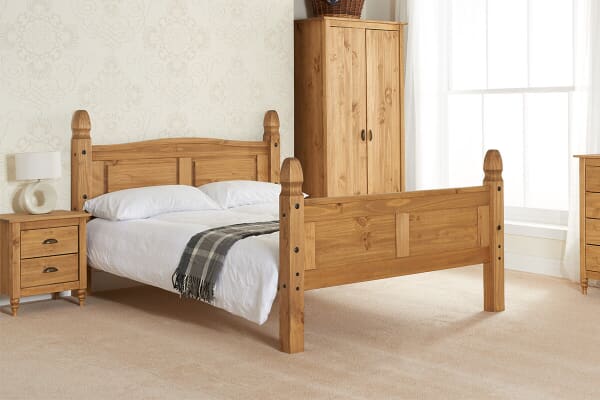 An image for Birlea Corona High End Pine Bed