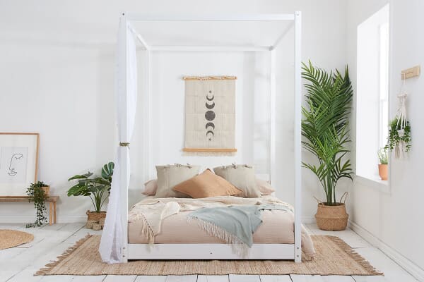 An image for Birlea Darwin White Four Poster Bed