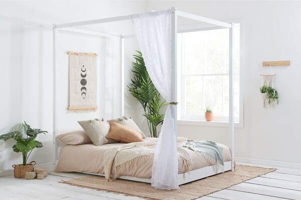 An image for Birlea Darwin White Four Poster Bed