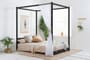 Darwin Black Four Poster Bed