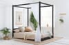Darwin Black Four Poster Bed