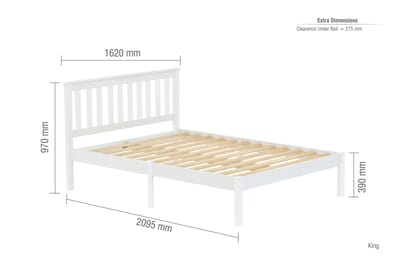 An image for Denver White Bed