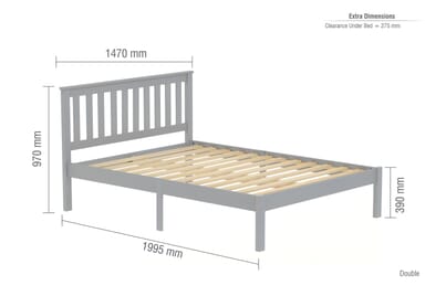 An image for Denver Grey Bed