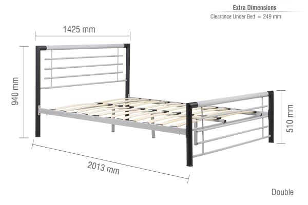 An image for Birlea Faro Metallic Bed