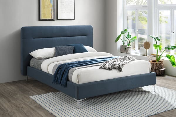 An image for Birlea Finn Blue Fabric Bed