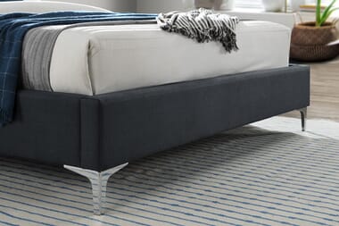 An image for Birlea Finn Black Fabric Bed