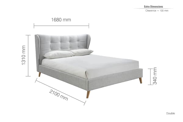 An image for Birlea Harper Grey Bed