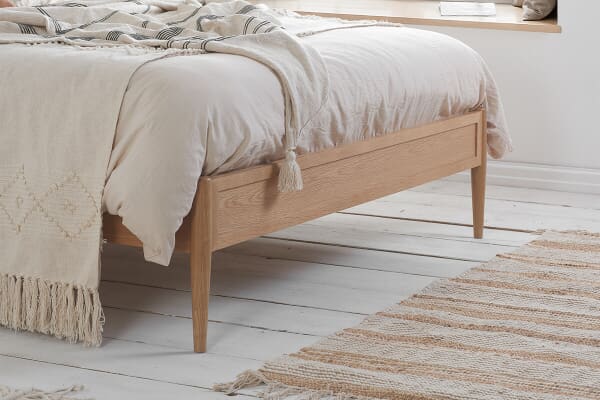 An image for Birlea Leonie Rattan Oak Bed