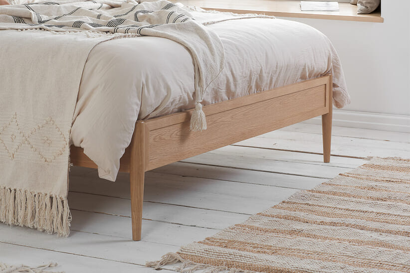 An image for Leonie Rattan Oak Bed