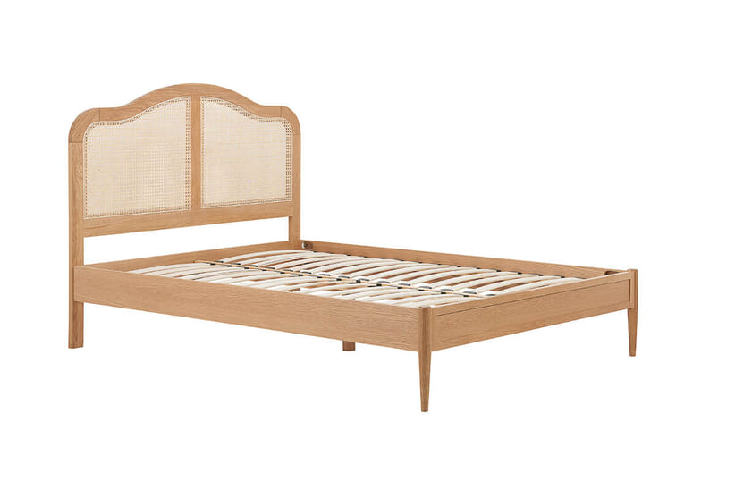 An image for Leonie Rattan Oak Bed