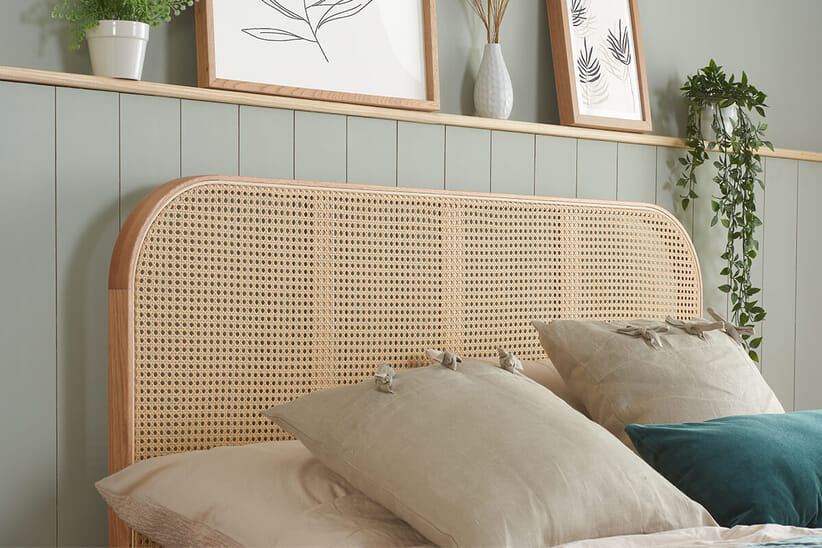 An image for Margot Rattan Oak Bed