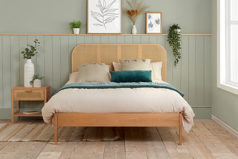 An image for Margot Rattan Oak Bed