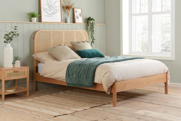 An image for Birlea Margot Rattan Oak Bed