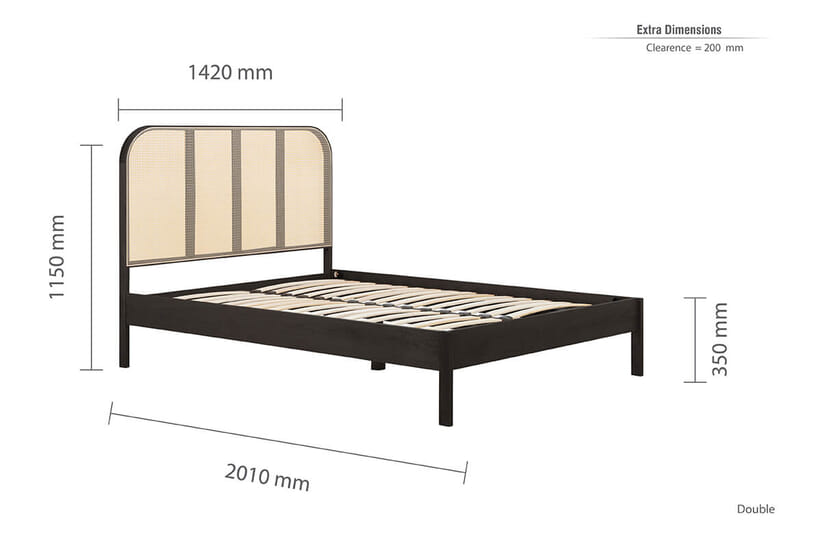 An image for Margot Rattan Black Bed