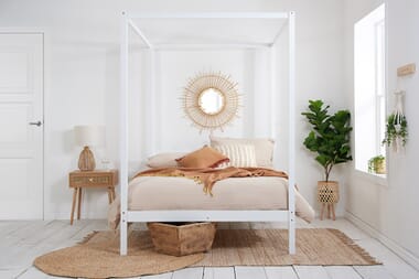 An image for Birlea Mercia White Four Poster Bed