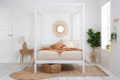 An image for Mercia White Four Poster Bed