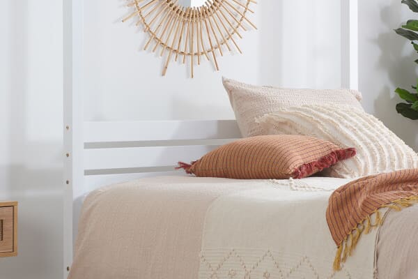 An image for Birlea Mercia White Four Poster Bed