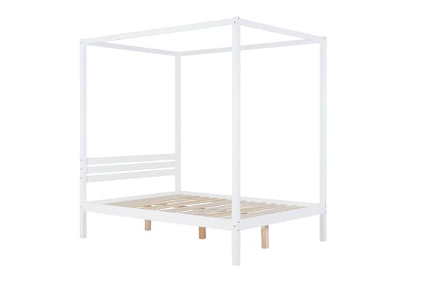 An image for Birlea Mercia White Four Poster Bed