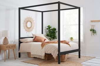 A product image for the Mercia Black Four Poster Bed