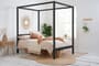 Mercia Black Four Poster Bed