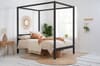 Mercia Black Four Poster Bed