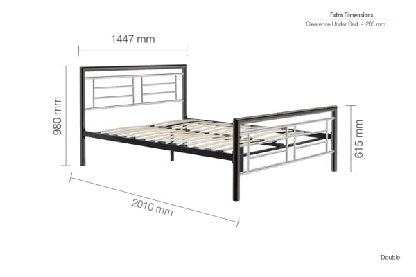 An image for Birlea Montana Chrome Bed