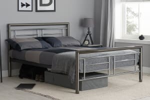 A product image for the Montana Chrome Bed