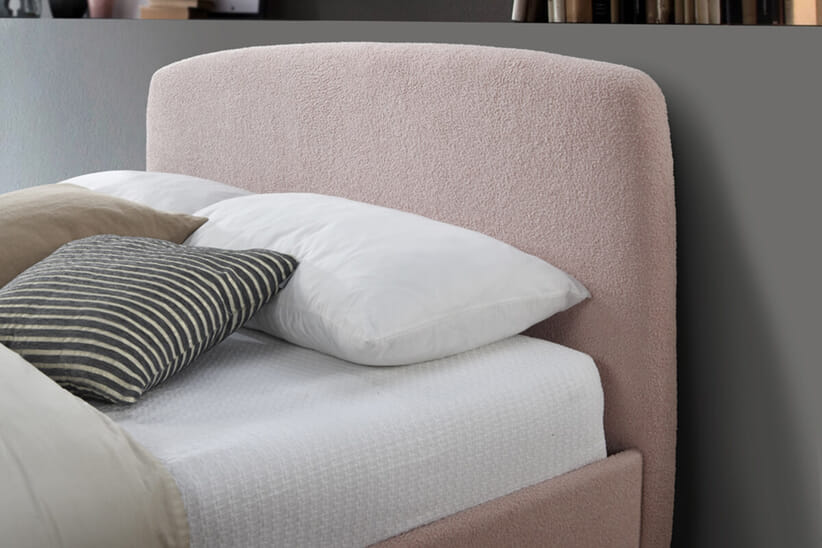 An image for Otley Pink Fabric Bed