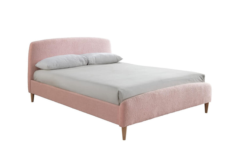 An image for Otley Pink Fabric Bed