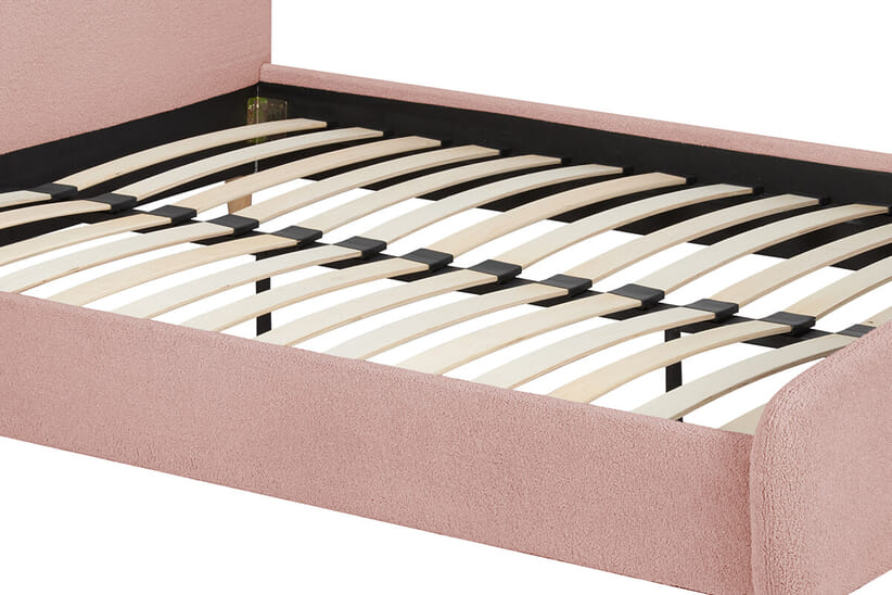 An image for Otley Pink Fabric Bed