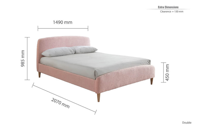 An image for Otley Pink Fabric Bed