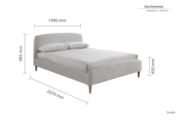An image for Birlea Otley Grey Fabric Bed