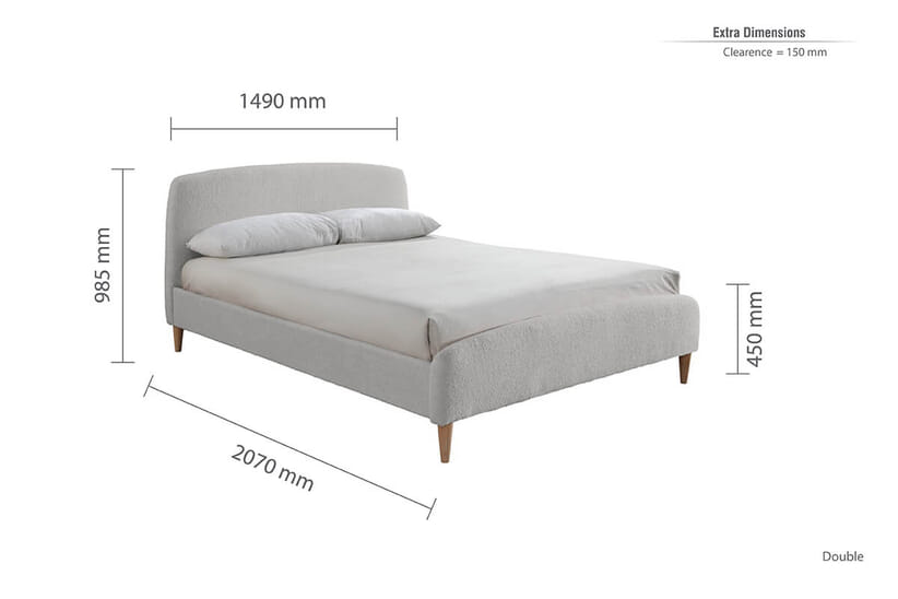 An image for Otley Grey Fabric Bed