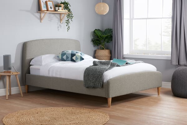 An image for Birlea Quebec Grey Fabric Bed
