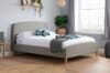 Quebec Grey Fabric Bed