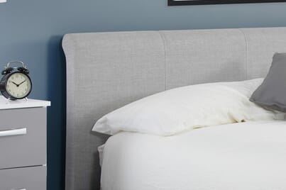 An image for Stratus Grey Fabric Bed