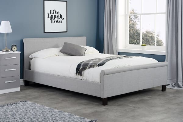 An image for Birlea Stratus Grey Fabric Bed