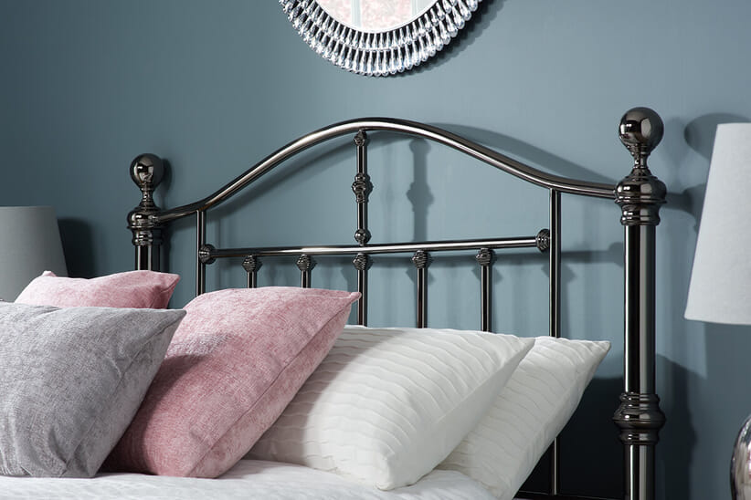 An image for Victoria Black Nickel Bed