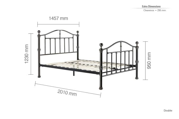 An image for Birlea Victoria Black Nickel Bed