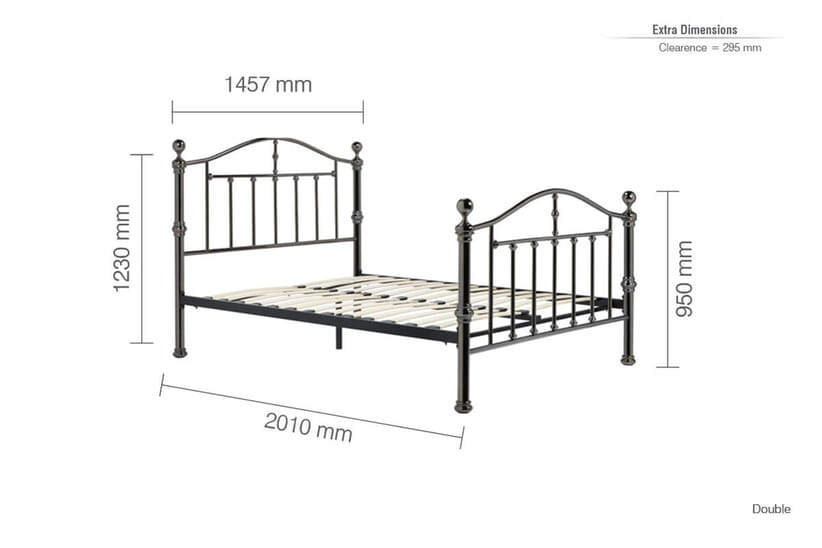 An image for Victoria Black Nickel Bed