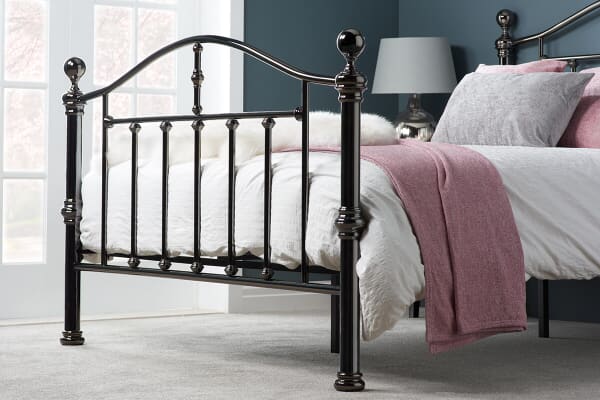 An image for Birlea Victoria Black Nickel Bed