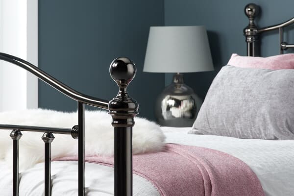 An image for Birlea Victoria Black Nickel Bed