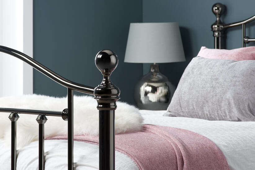 An image for Victoria Black Nickel Bed