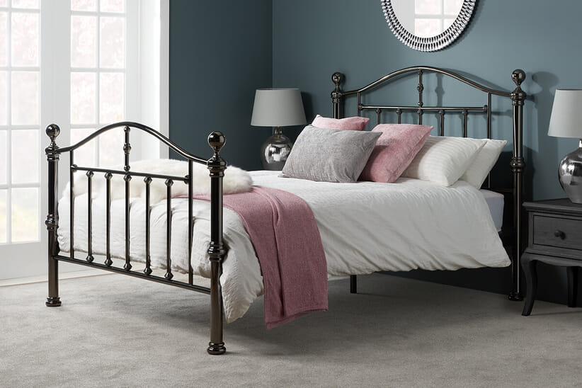 An image for Victoria Black Nickel Bed